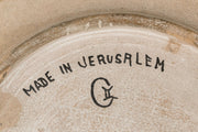 Early 20th Century Armenian Pottery Plate from Jerusalem - Menorah Galleries