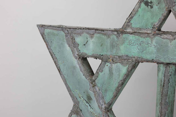 Late 19th Century American Copper 'Star of David' Synagogue Roof Top Finial