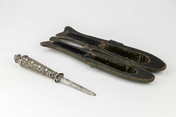 Early 19th Century Galician Judaic Silver Circumcision Knife - Menorah Galleries