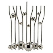 Modern Israeli Sterling Silver Hanukkah Lamp Menorah by Arie Ofir - Menorah Galleries