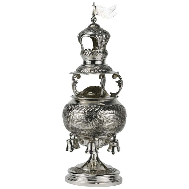 Early 20th Century English Silver Spice Tower - Menorah Galleries