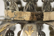 Early 20th Century Argentinian Silver and Gold Torah Crown - Menorah Galleries