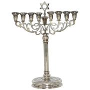 Early 20th Century Austrian Silver Hanukkah Lamp Menorah