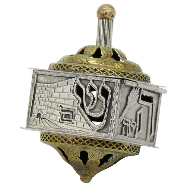 Mid-20th Century Israeli Silver Dreidel