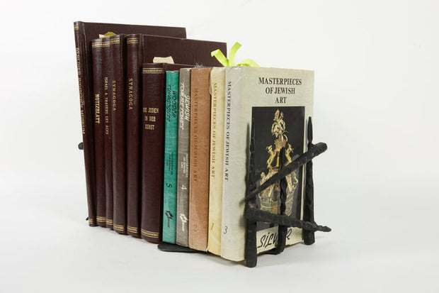 Mid-20th Century Pair of Brutalist Iron Bookends by David Palombo