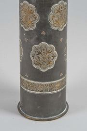 Early 20th Century Brass Vase attributed to Bezalel School Jerusalem - Menorah Galleries