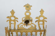 Early 20th Century North African Brass Hanukkah Lamp Menorah - Menorah Galleries