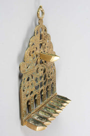 19th Century North-African Brass Hanukkah Lamp Menorah - Menorah Galleries