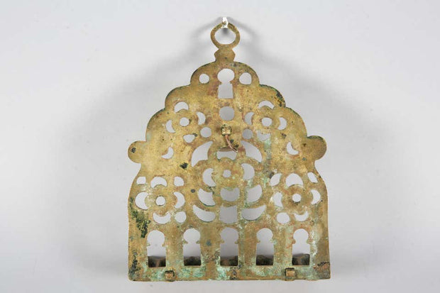 19th Century North-African Brass Hanukkah Lamp Menorah - Menorah Galleries