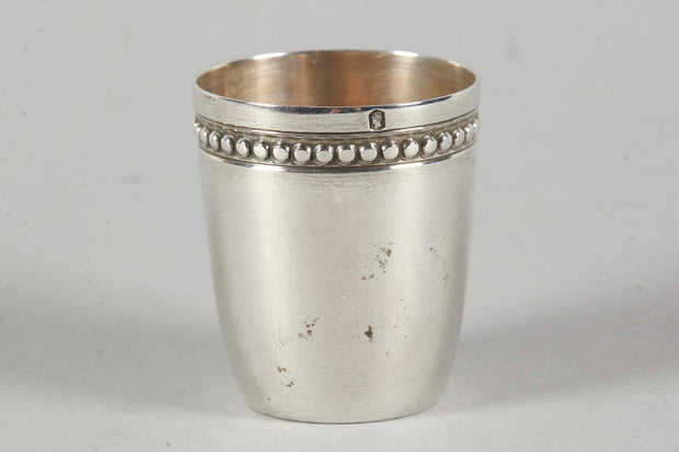 Early 20th Century French Silver Schnapps Cup - Menorah Galleries