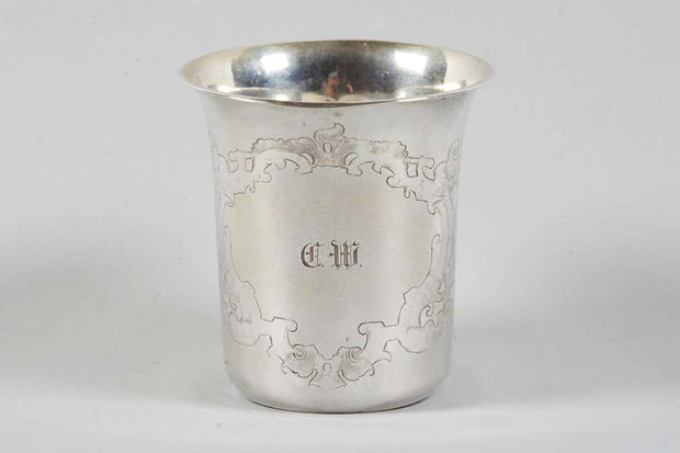 Late 19th Century Continental Silver Kiddush Cup - Menorah Galleries
