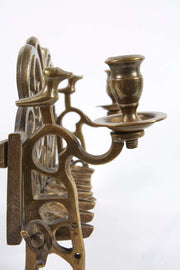 18th Century Polish Brass Hanukkah Lamp Menorah - Menorah Galleries