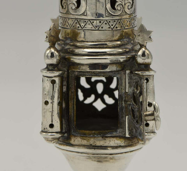 Late 19th Century German Silver Spice Tower - Menorah Galleries