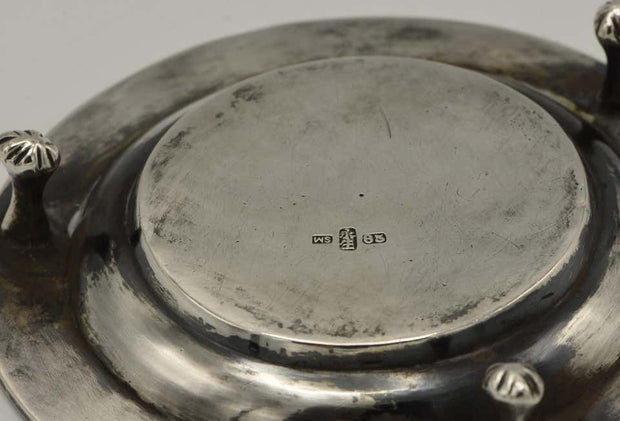 19th Century Chinese Silver Kiddush Goblet with a Saucer - Menorah Galleries