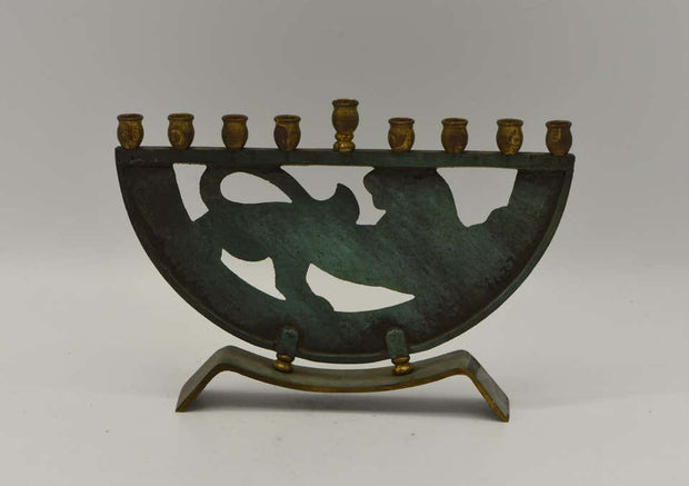 Mid-20th Century Israeli Hanukkah Lamp Menorah by Dayagi - Menorah Galleries