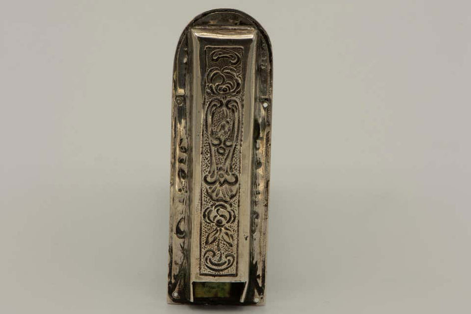 Late 19th Century German Silver Mezuzah Menorah Galleries