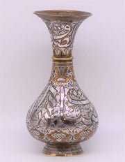 Late 19th Century Syrian Damascened Judaica Vase