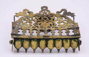 Late 19th Century Algerian Brass Hanukkah Lamp