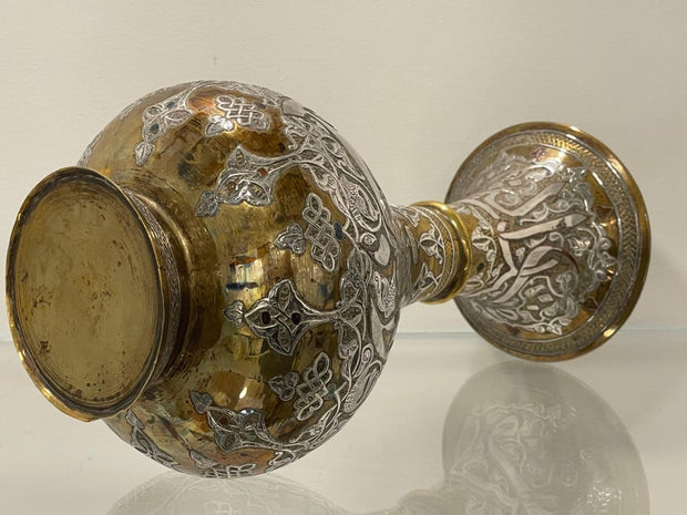 Late 19th Century Syrian Damascene Judaica Vase