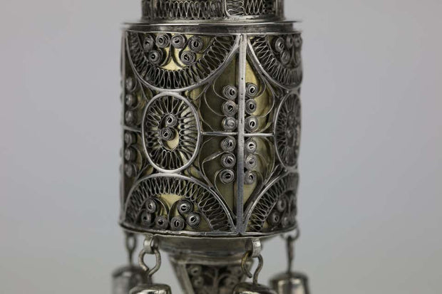 Late 19th Century Polish Silver Spice Tower